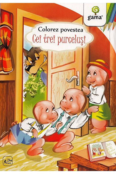 Gama Cei trei purcelusi. Colorez povestea