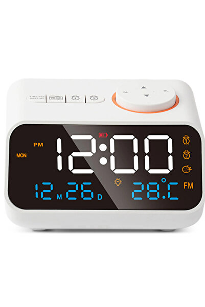 STARSTAR Multi-Functional Alarm Clock with FM Radio, Rechargeable LED Digital...