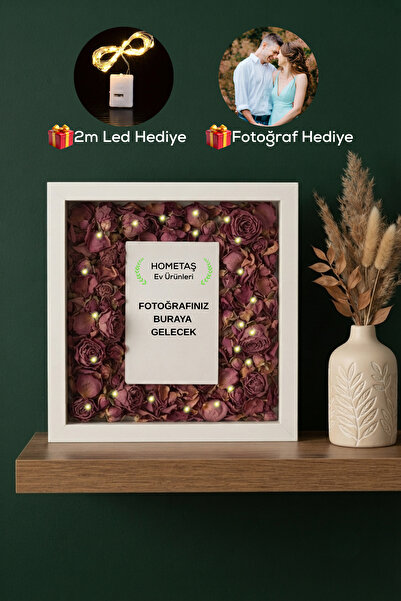 Hometaş Ev Ürünleri 25x25 Fotoğraf ve Led Hediyeli 15x10 Fotoğraf Bölümlü Anı...