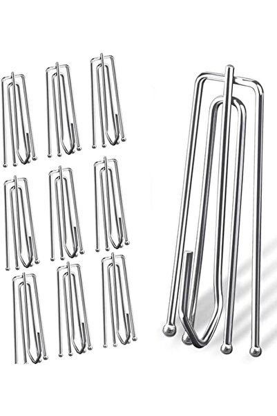 STARSTAR 100 Stainless Steel Curtain Pleat Hooks - Curtain Hooks - Silver