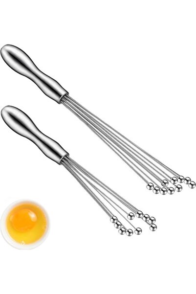 STARSTAR Stainless Steel Whisk Set of 2 Pieces in Two Sizes for Beating Eggs,...