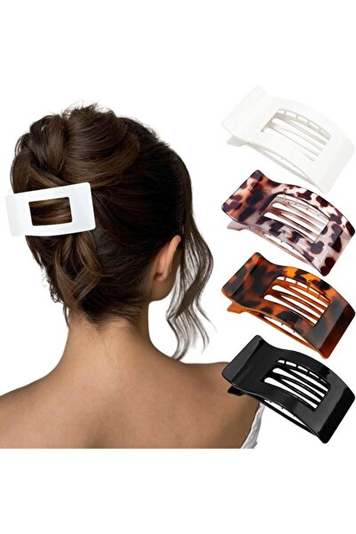 STARSTAR pieces flat hairpins for women, flat hair clips, strong grip, large ...