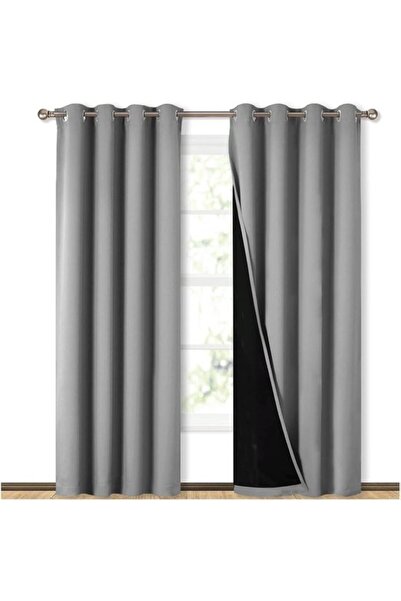 STARSTAR Blackout Curtains - Grey - 132 x 213 cm