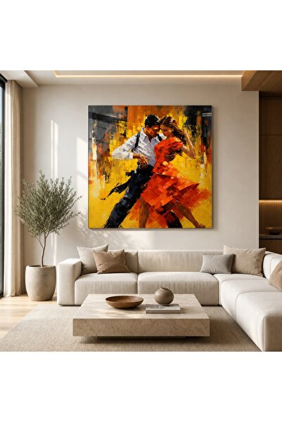 idora Dance Passion Abstract Glass Painting |   Modern Wall Art, Uv Printing,...