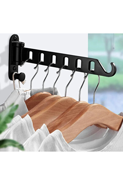 STARSTAR Wall-mounted foldable clothes rack, 180° rotating clothes hook, clot...