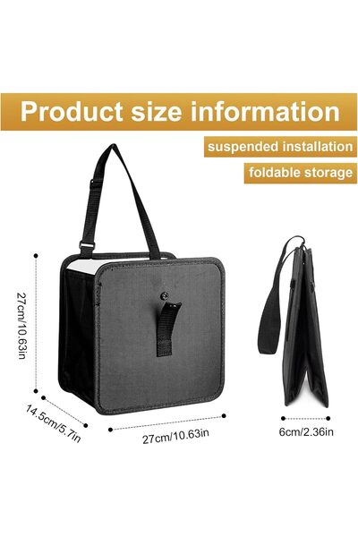 STARSTAR portable car trash can Oxford cloth, foldable & hanging, waterproof ...