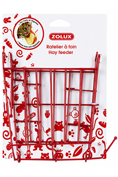 Zolux Metallic Hay Rack Red