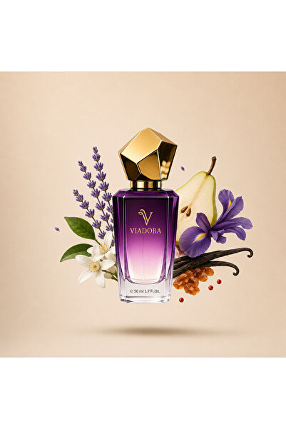 ViaDora N131 Safran ve Sandal Ağacı Kadın Parfümü - 50 ml Eau De Parfum