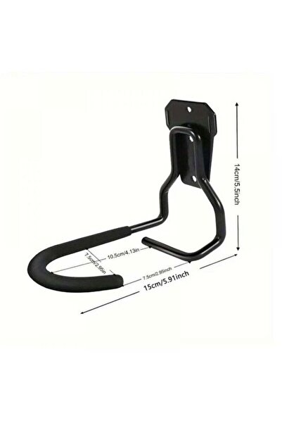 STARSTAR A set of 2 vertical L-shaped hooks, suitable for bicycle racks, heav...