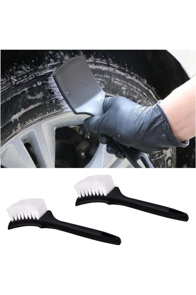 Morvena Picks Set de 2 perii pentru curățarea roților auto, perii pentru într...