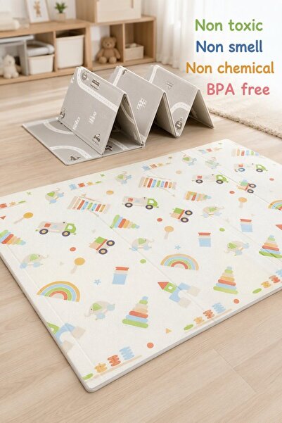 Generic 1 Xpe Foam Foldable Play Mat Waterproof Thick 200 180 1cm Car Theme F...