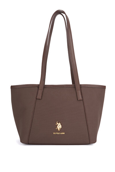 U.S. Polo Assn. حقيبة كتف نسائية بنية اللون Us26655