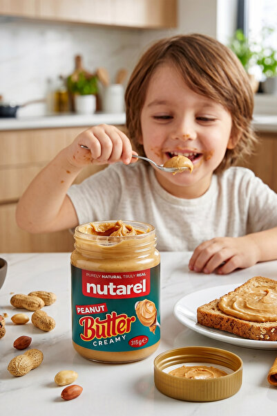NUTAREL Fıstık Ezmesi Krema (Şekeri Hurmadan) 315 gr.