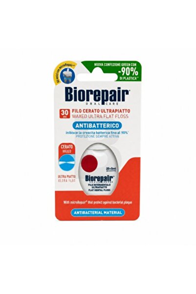 Biorepair Ață dentară cerată ultra plată, ață dentară cerată, 30 m
