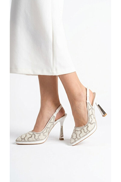 Ustalar Ayakkabı Çanta Beaded Women's Daily Heeled Shoes 728.2617