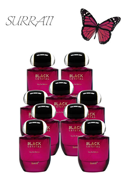 Surrati 9 قطع من العطر الكريستالي الأسود 100 مل