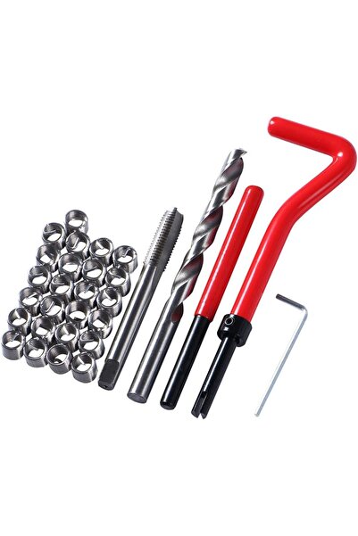 STARSTAR M8 x 1.25 mm Stainless Steel Metric Thread Repair Tool Kit, 30-piece...