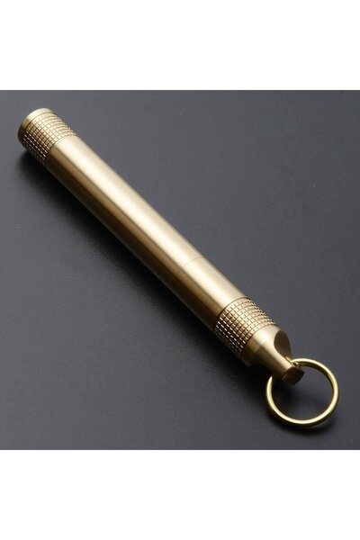 STARSTAR Waterproof Mini Metal Pill Holder Keychain for Travel & Outdoor Use.