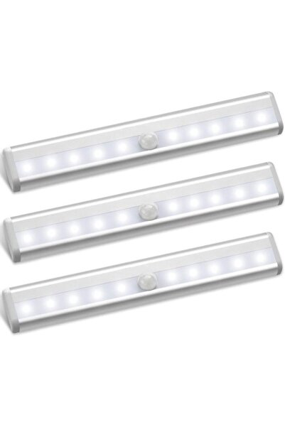 STARSTAR LED Motion Sensor Light, 3-pack, Cabinet Light with Sensor, Under-Ca...