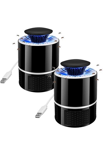 Morvena Picks Lampă LED portabilă USB anti-țânțari (pachet de 2), capcană pen...