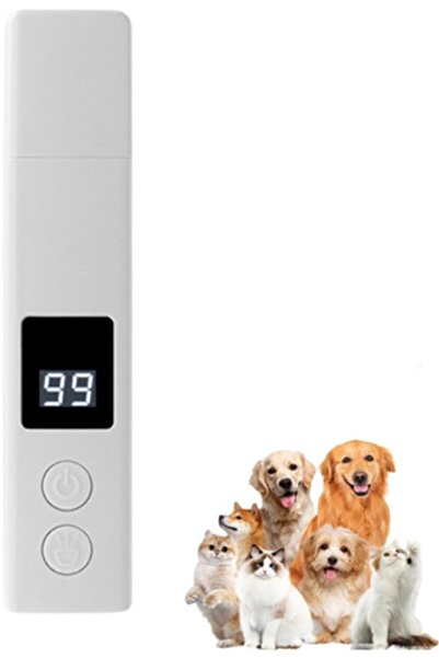 STARSTAR Electric Pet Nail Trimmer & File with LED Light (black, 15x3cm), 4-s...