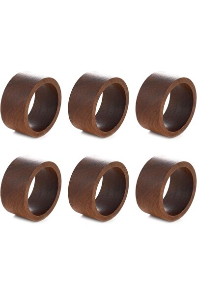 STARSTAR Wooden napkin rings - 12-pack - 2.5 x 5 cm - for paper and cloth nap...