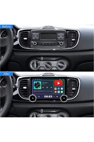 Carplayer Kia pegas android screen diamond dual knob model 2018-2025 wireless...