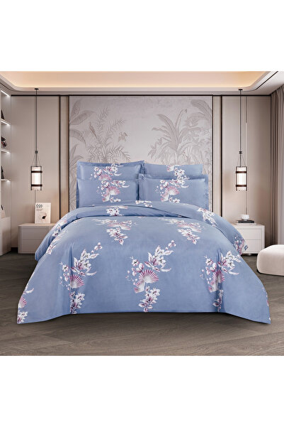 unique home collection طقم لحاف كينج مطبوع من يونيك هوم، 6 قطع، لجميع المواسم...
