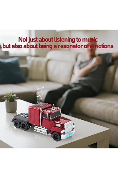 Mmctech Klasik Görünümlü Nostaljik Kamyon Bluetooth Hoparlör FM Radyo Speaker