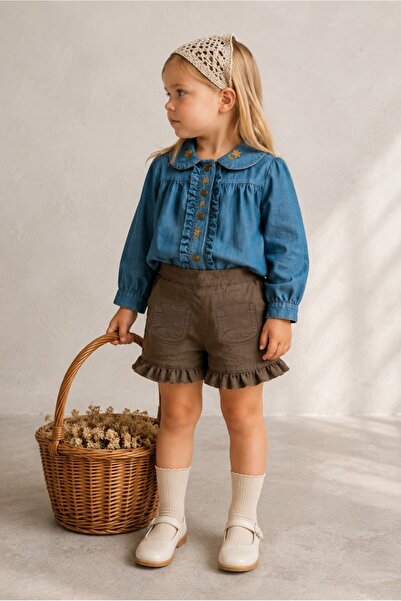 Dadamama Girls' Embroidered Set for Ages 1-4