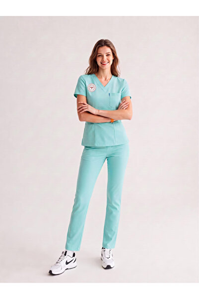 ÜÇAS UNIFORM AİLE SAĞLIĞI FORMASI LİKRA TAKIM YENİ YÖNETMELİĞE UYGUN FRESH MINT