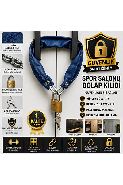 Hard Guard Öğrenci Yurt Dolabı Zinciri ve Asma Kilit | Güçlü Çelik Güvenlik