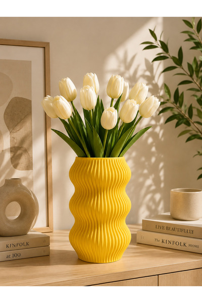 Generic Brand Modern Decorative Vase, Living Room Office Tabletop Flower Hold...