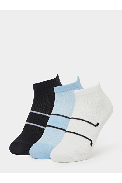 Styli Pack of 3 - Contrast Detail Ribbed Cuff Ankle Socks