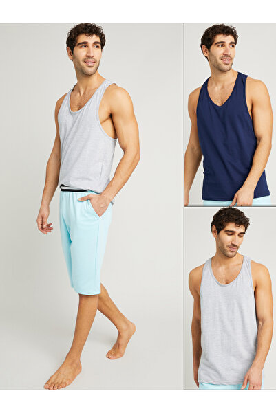 Styli Pack of 2 - Melange Racerback Vest