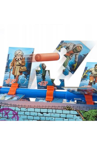 Nerf Joc electronic automat de antrenament cu carduri, tip țintă zombie.