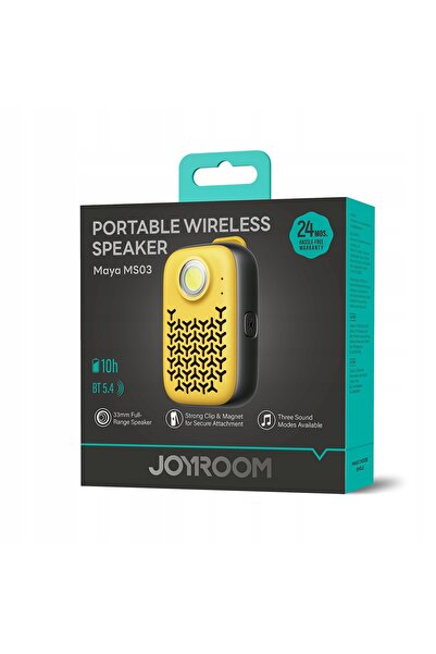 Joyroom Difuzor portabil cu lanternă, magnet, clemă și Bluetooth, IP67 – galben