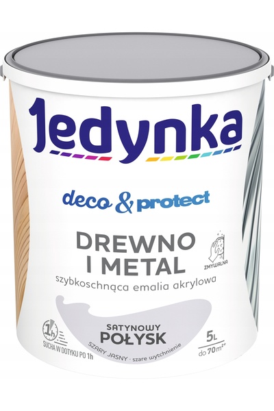 Jedynka Deco & Protect Lemn Metal 5L GRI LUCIOS