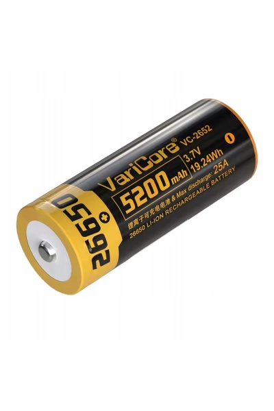 VariCore Baterie VC-2652 Plus 26650 Li-ion 3.7V 5200mAh 2 buc
