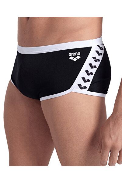 ARENA Șort de baie bărbați Icons Swim Talie joasă Negru uni 100