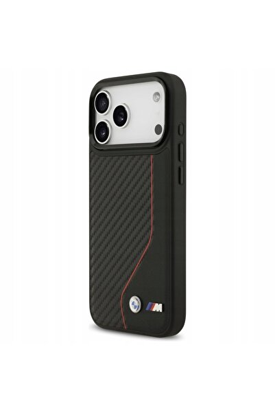 BMW Husă M Carbon Line & Logo MagSafe pentru iPhone 17 Pro Max roșie