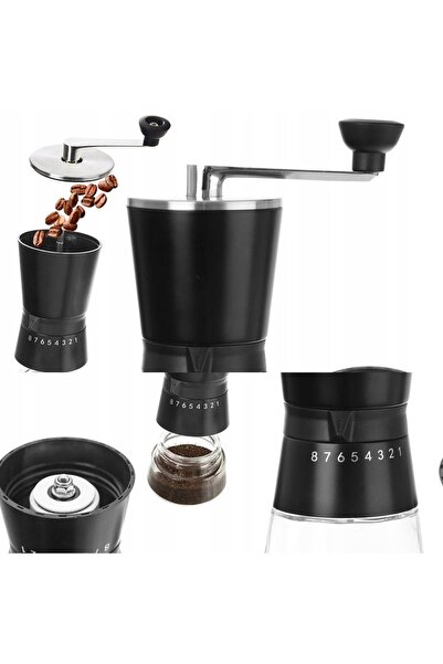 Orion Râșniță manuală de cafea de 21 cm, râșniță de mână, râșniță de cafea me...