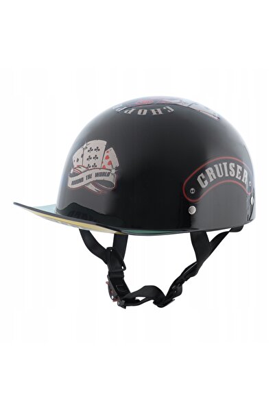 NO BRAND W-TEC SKARIM CASCA DE MOTOCICLETĂ DESCHISĂ RETRO VINTAGE SNAPBACK MĂ...