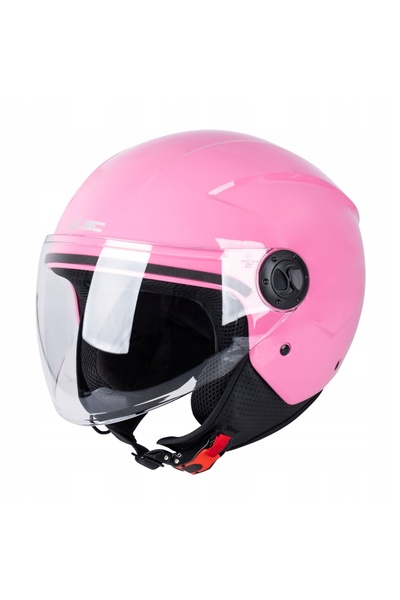 NO BRAND Cască moto deschisă pentru femei W-TEC BAREIRO roz fuchsia pentru sc...