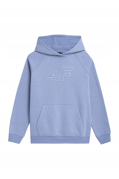 4F Hanorac de fată cu glugă, pentru tineret, 122cm