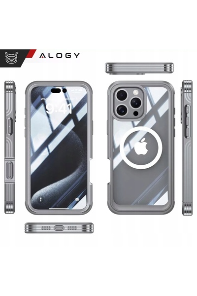 NO BRAND Husă pentru iPhone 16 PRO pentru MagSafe ÎNTĂRITĂ 360 °   Protector ...