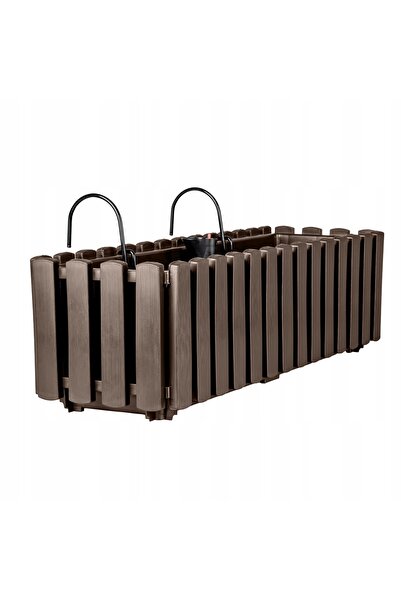 Deco4Home Jardinieră suspendată pentru balustradă de balcon, bronz, 58cm