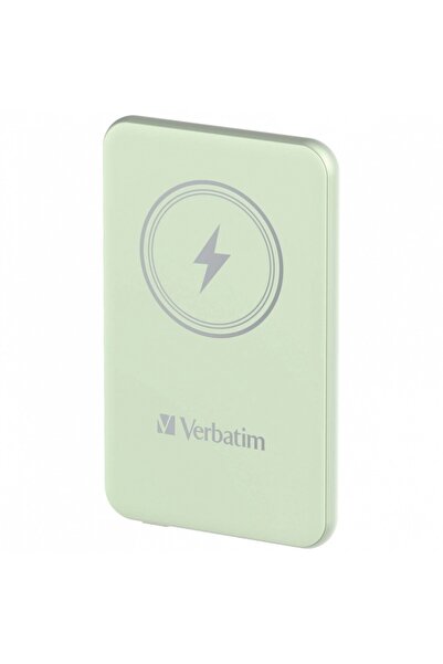 Verbatim Powerbank Charge 'n' Go Magnetic Wireless 5000mAh USB-C PD 3.0 Gre
