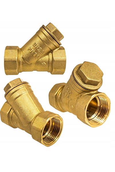 NO BRAND Filtru Invena cu plasă unghiulară din alamă 1 inch DN25