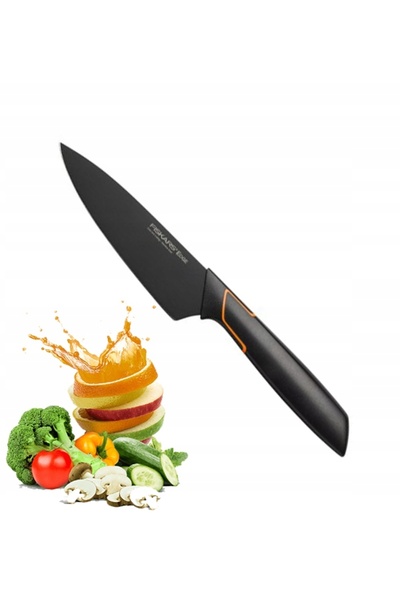 FiSKARS Set complet de 7 cuțite de bucătărie + bloc de lemn pentru sertar